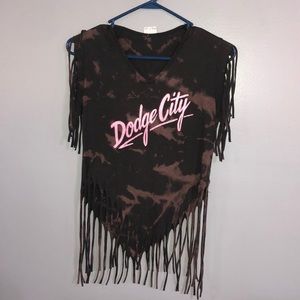 Black tie dye dodge city tank